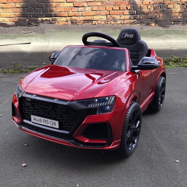 Продукт Акумулаторен джип  Audi RS Q8 12V с меки гуми и кожена седалка - 0 - BG Hlapeta